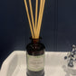 Rock Salt & Driftwood Reed Diffuser - Luxury amber glass jar