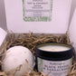 Sensitive Oat and Coconut Candle & Bath Bomb Gift Set