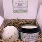 Sensitive Oat and Coconut Candle & Bath Bomb Gift Set