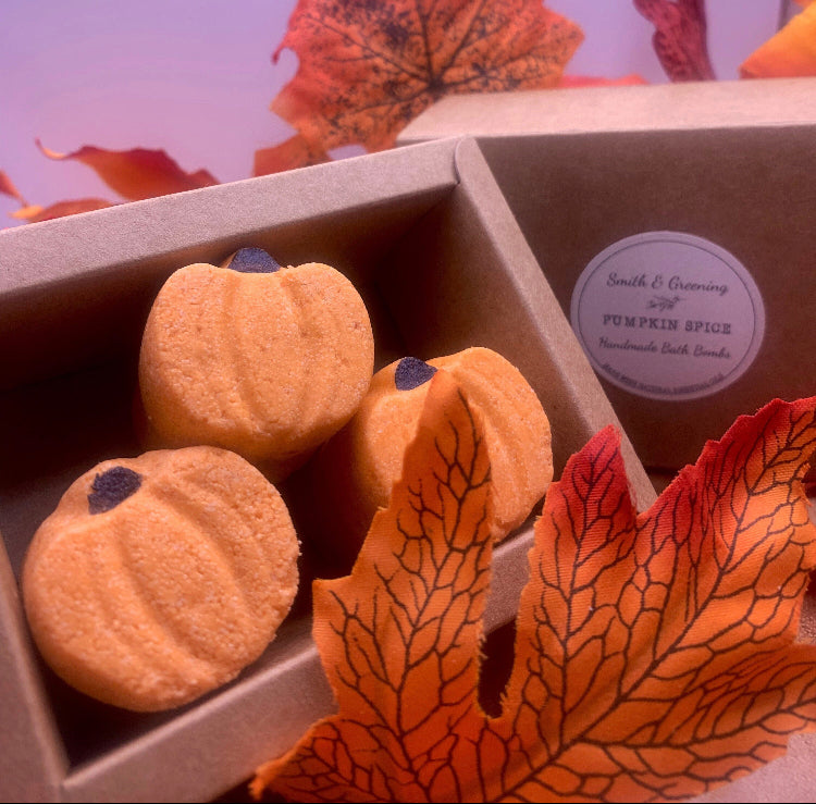 Pumpkin Spice Bath Fizzes