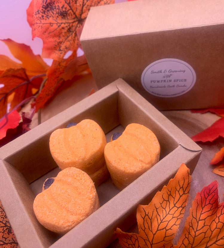 Pumpkin Spice Bath Fizzes