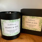 Peony & Oud Coconut Wax Candle. Hand poured, vegan and cruelty free!