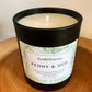 Peony & Oud Coconut Wax Candle. Hand poured, vegan and cruelty free!