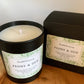 Peony & Oud Coconut Wax Candle. Hand poured, vegan and cruelty free!