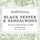 Black Pepper & Sandalwood Candle