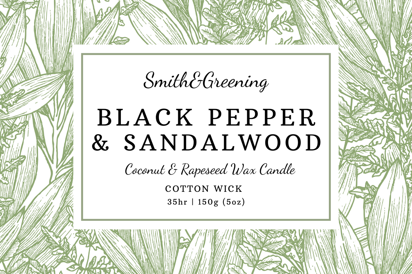 Black Pepper & Sandalwood Candle