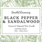 Black Pepper & Sandalwood Candle