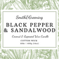 Black Pepper & Sandalwood Candle