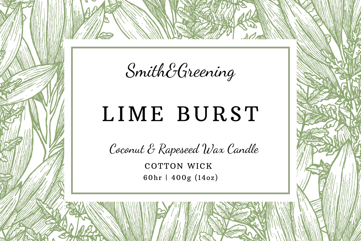 Lime Burst Aromatherapy Candle