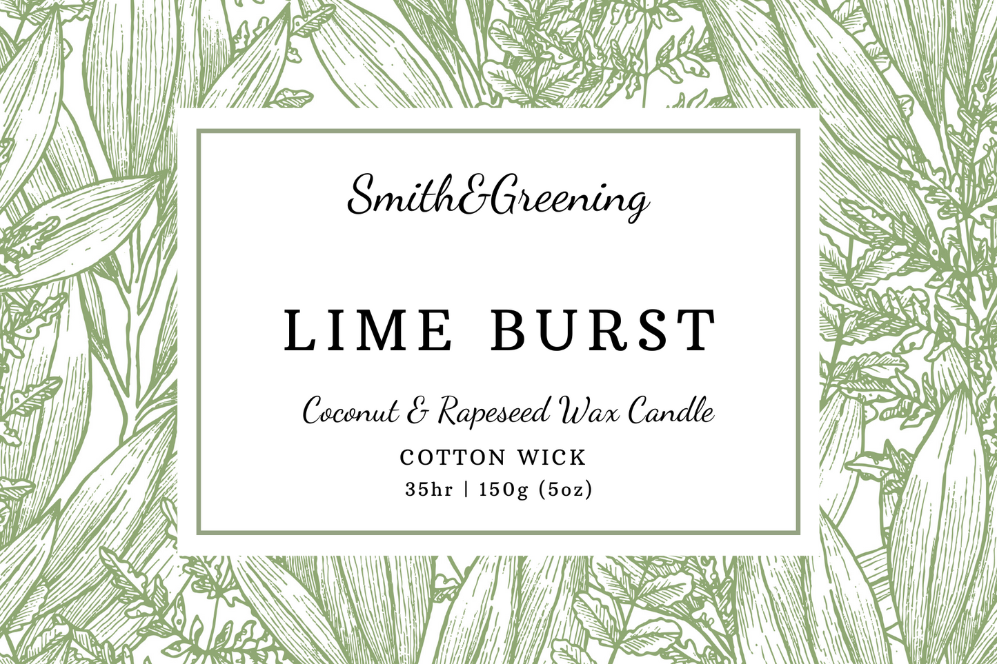 Lime Burst Aromatherapy Candle