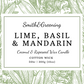 Lime, Basil & Mandarin Candle