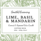 Lime, Basil & Mandarin Candle
