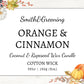 Orange & Cinnamon Coconut Wax Candle