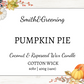 Pumpkin Pie Coconut Wax Candle