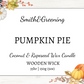 Pumpkin Pie Coconut Wax Candle