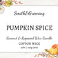 Pumpkin Spice Coconut Wax Candle