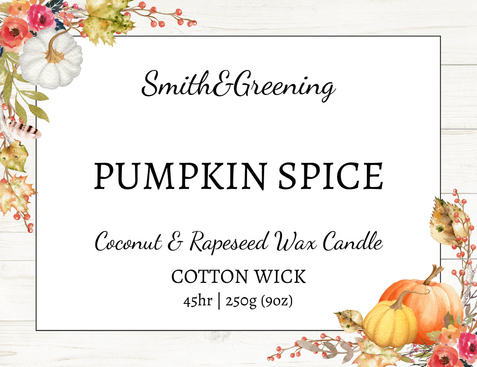 Pumpkin Spice Coconut Wax Candle
