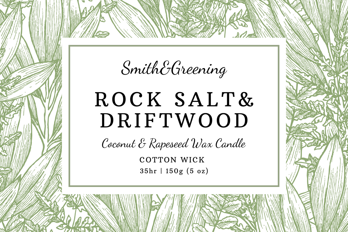 Rock Salt & Driftwood Candle