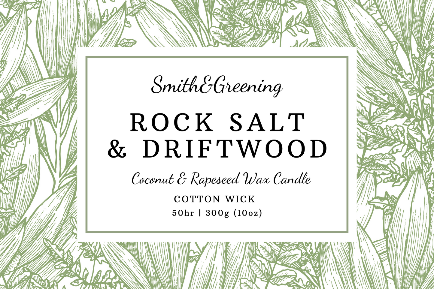 Rock Salt & Driftwood Candle