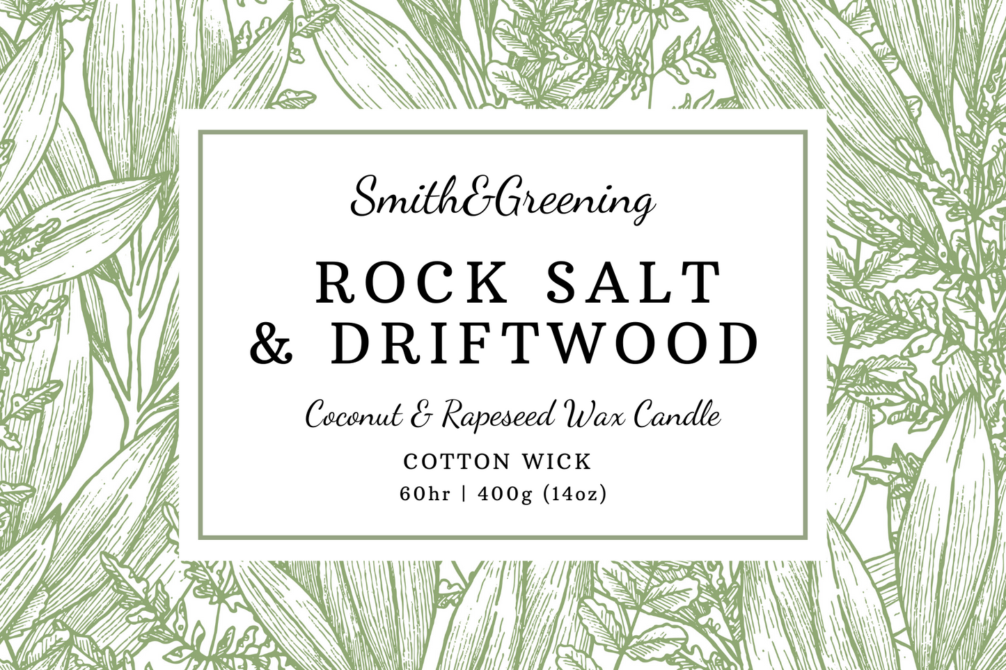 Rock Salt & Driftwood Candle