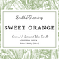 Sweet Orange Coconut Wax Candle