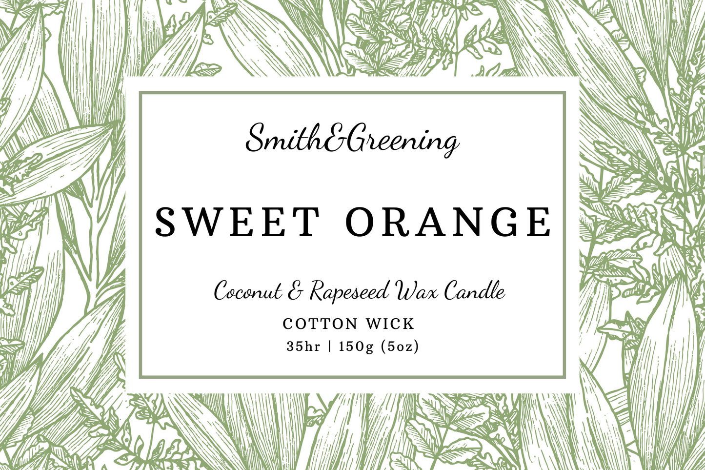 Sweet Orange Coconut Wax Candle