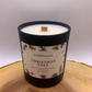 Christmas Tree Coconut Wax Candle. Hand poured, vegan candle with a choice of wooden or cotton wick