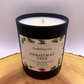Christmas Tree Coconut Wax Candle. Hand poured, vegan candle with a choice of wooden or cotton wick