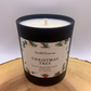 Christmas Tree Coconut Wax Candle. Hand poured, vegan candle with a choice of wooden or cotton wick