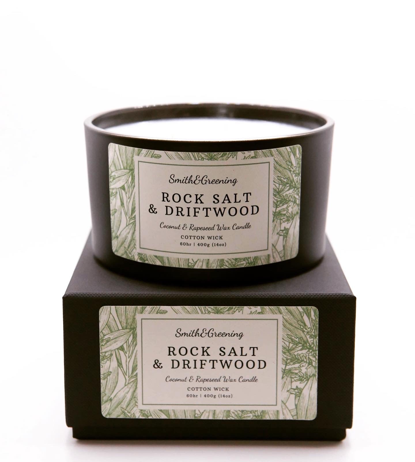 Rock Salt & Driftwood Candle